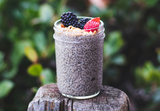 Easy Chia Seed Pudding Recipe with Beauty Berries Powder for a Nutritious Vegan Breakfast