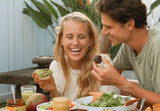 Avocado chia hemp seeds healthy fats, Colorful whole food plate, Short clean ingredient list, Plant omega 3 sources, Beauty Berries chia seeds