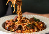 Easy plant-based pasta, Buckwheat pasta recipe vegan, Healthy pasta with white beans, Pasta with Daily Greens, Superfood pasta dish
