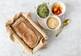 buckwheat bread, 2 ingredient bread, gluten free buckwheat loaf, buckwheat bread recipe, healthy homemade bread, vegan buckwheat loaf, flourless bread recipe, soaked buckwheat bread