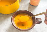 Pumpkin curry with turmeric, Vegan pumpkin curry recipe, Healthy fall curry recipe, Plant-based curry with coconut milk, Easy pumpkin curry