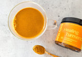 healing turmeric tea, turmeric tea recipe, anti-inflammatory tea, turmeric benefits, turmeric ginger tea, morning wellness drink, turmeric powder tea, healing turmeric blend